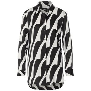 Street One Black And White Viscose Women's Blouse